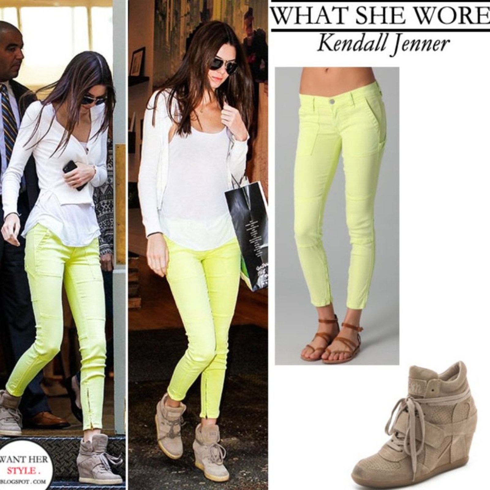 Textile Elizabeth And James Crosby Bright Neon Yellow Skinny Jeans